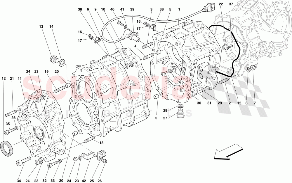 GEARBOX HOUSING of Ferrari Ferrari 599 SA Aperta