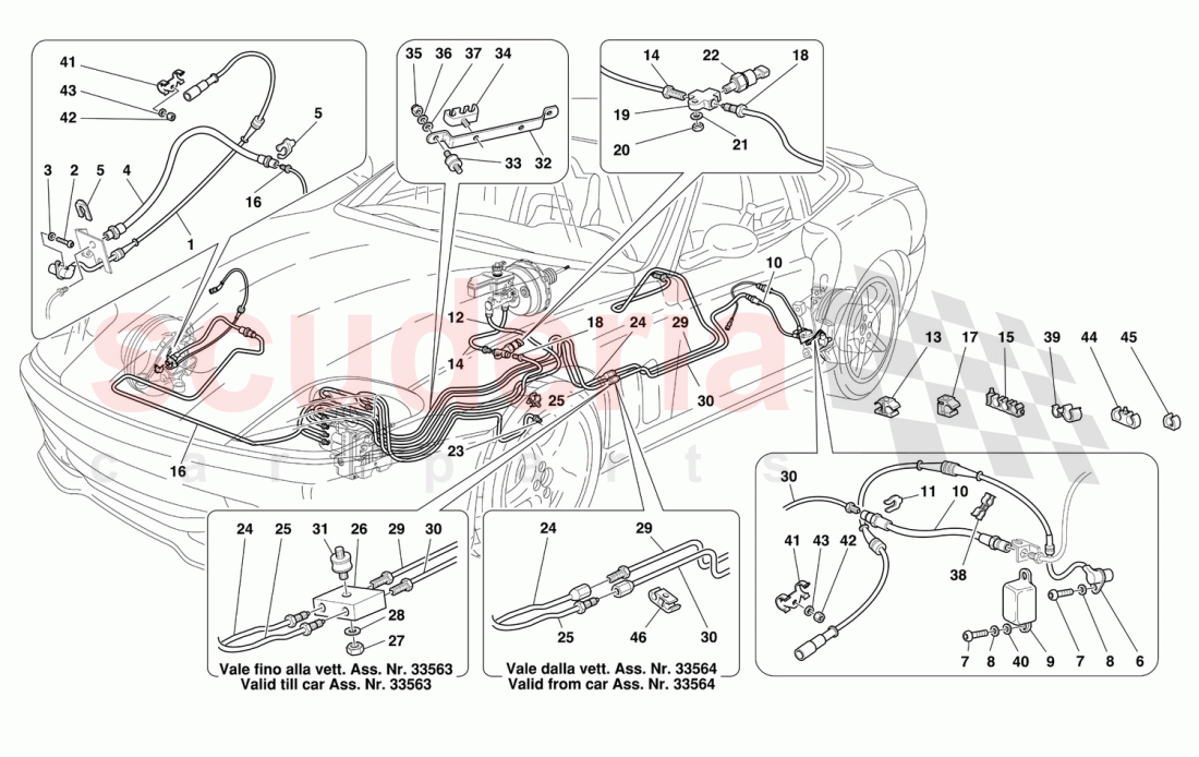BRAKE SYSTEM -Not for GD- of Ferrari Ferrari 550 Maranello (2011-2012)