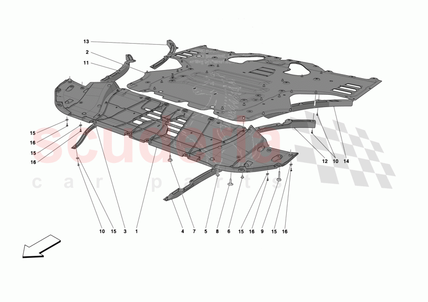 FRONT SHIELDS of Ferrari Ferrari 12Cilindri Spider