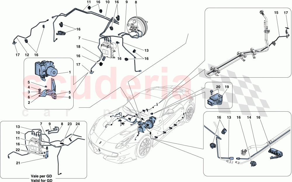 BRAKE SYSTEM of Ferrari Ferrari F12 TDF