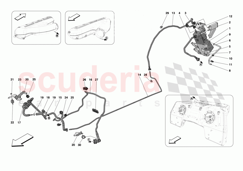 EVAPORATIVE EMISSIONS CONTROL SYSTEM of Ferrari Ferrari 12Cilindri Spider