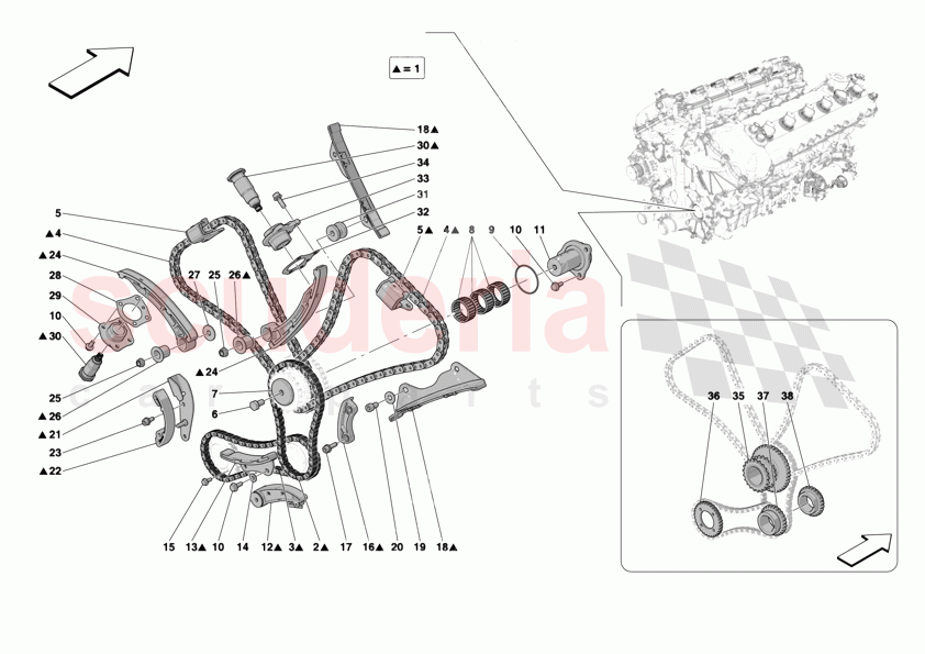 TIMING SYSTEM DRIVE of Ferrari Ferrari 12Cilindri