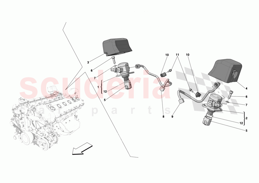 FUEL PUMPS of Ferrari Ferrari 12Cilindri