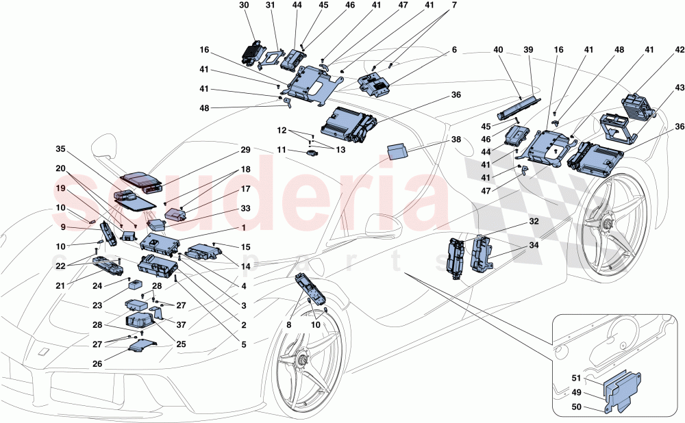 VEHICLE ECUs of Ferrari Ferrari LaFerrari Aperta