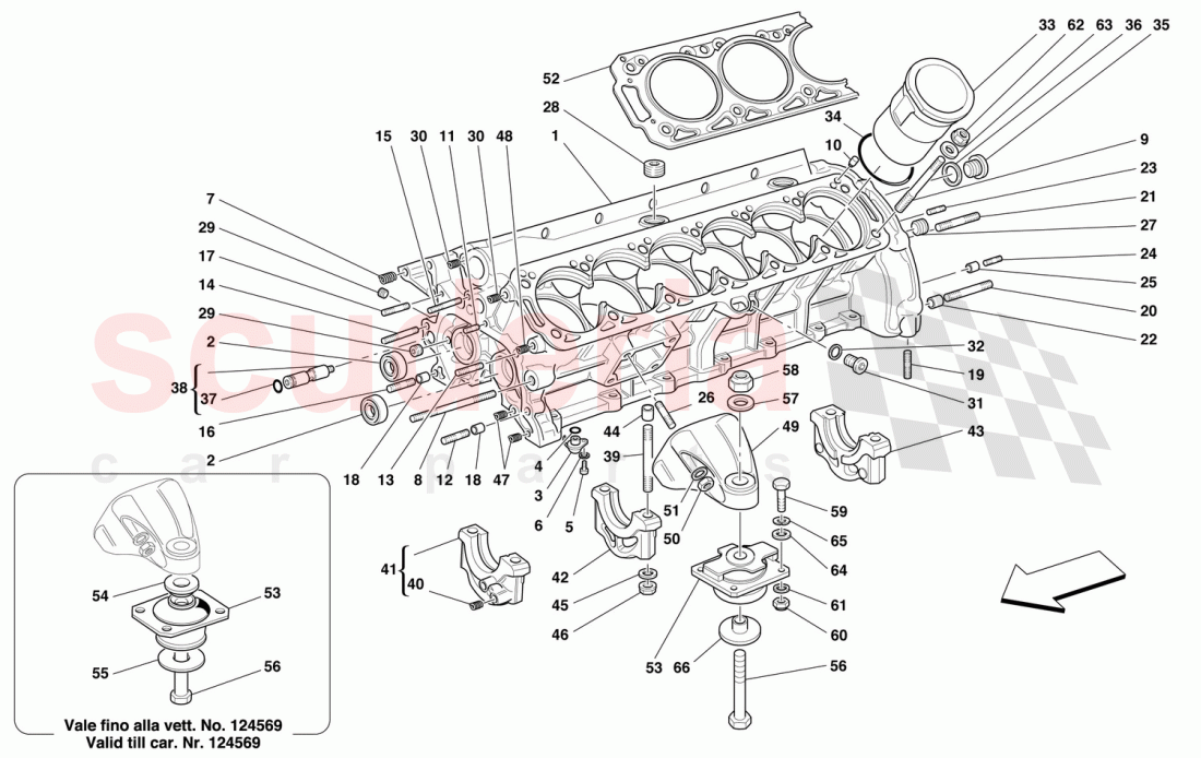 CRANKCASE of Ferrari Ferrari 550 Maranello (2011-2012)