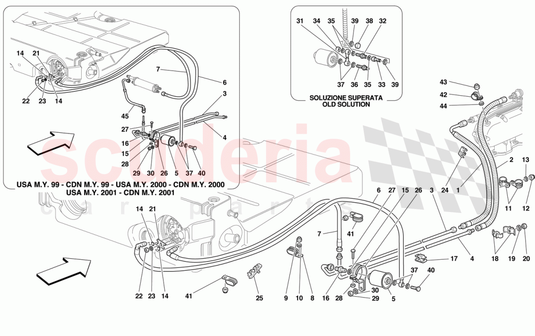 FUEL SUPPLY SYSTEM of Ferrari Ferrari 550 Maranello (2011-2012)