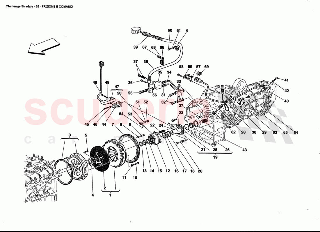 CLUTCH AND CONTROLS of Ferrari Ferrari 360 Challenge Stradale