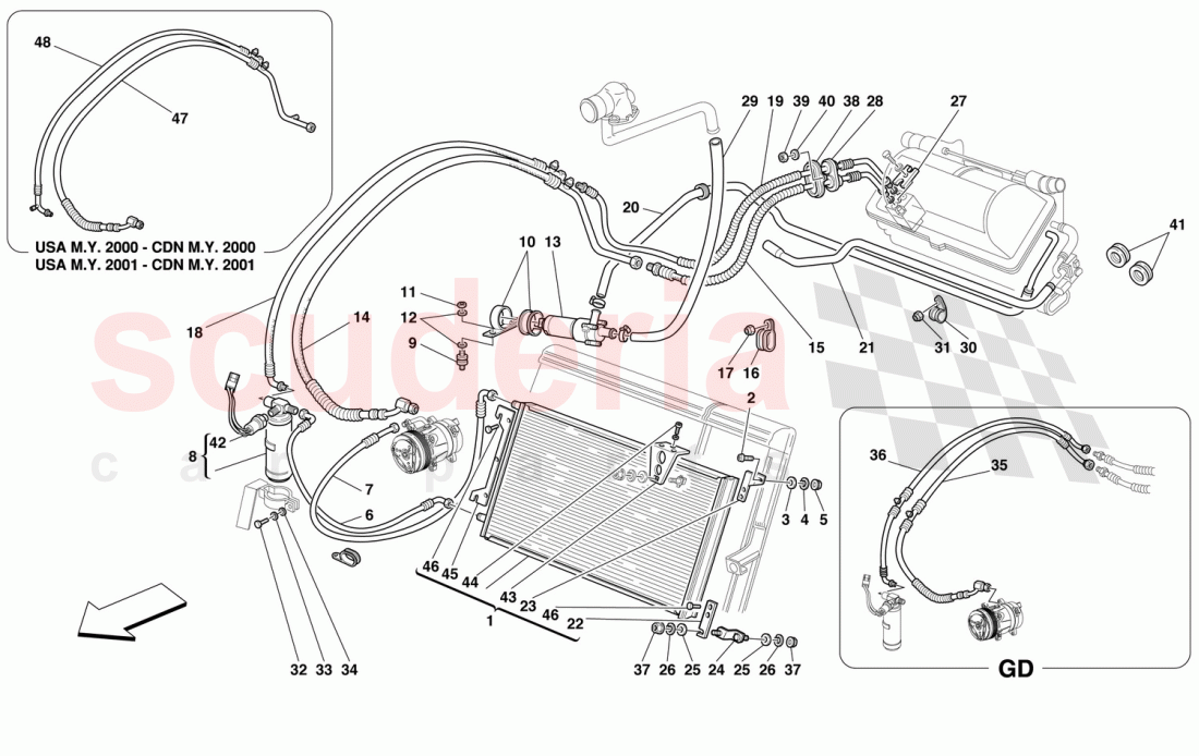 AIR CONDITIONING SYSTEM of Ferrari Ferrari 456 M GT/GTA