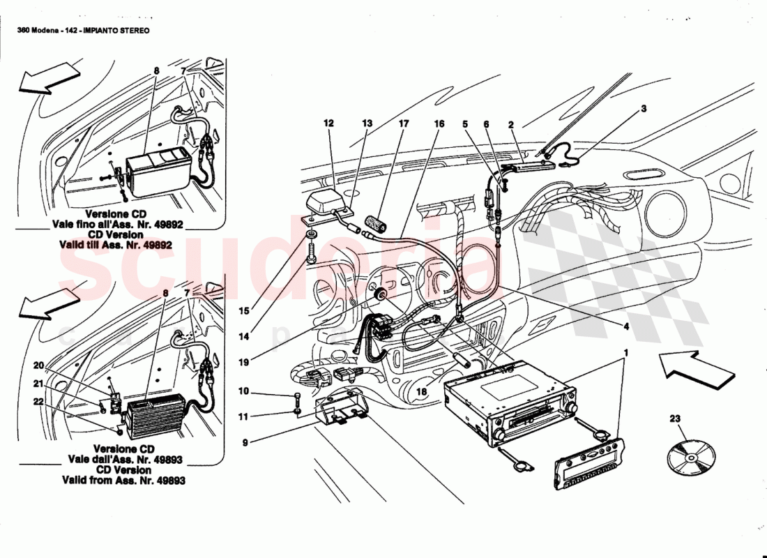 STEREO EQUIPMENT of Ferrari Ferrari 360 Modena