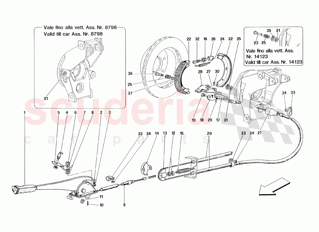 Hand-Brake Control of Ferrari Ferrari 348 TS (1993)