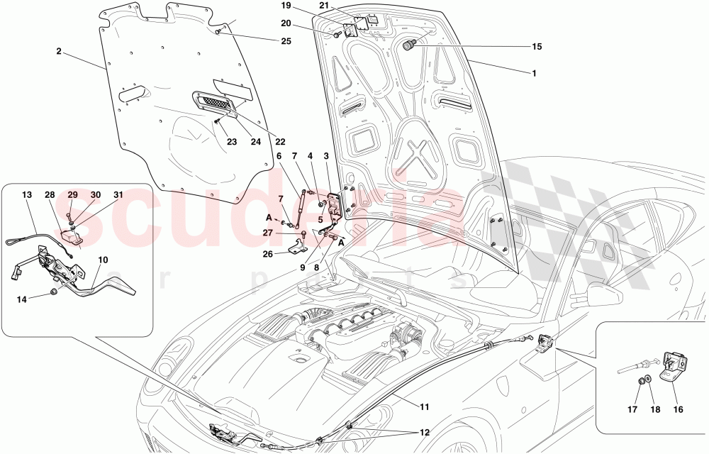 ENGINE COMPARTMENT LID of Ferrari Ferrari 599 GTB Fiorano