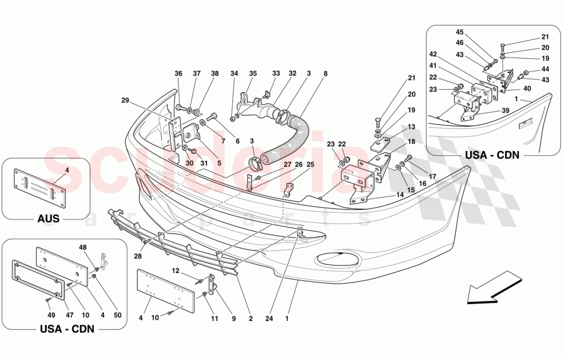 FRONT BUMPER of Ferrari Ferrari 550 Maranello (2011-2012)