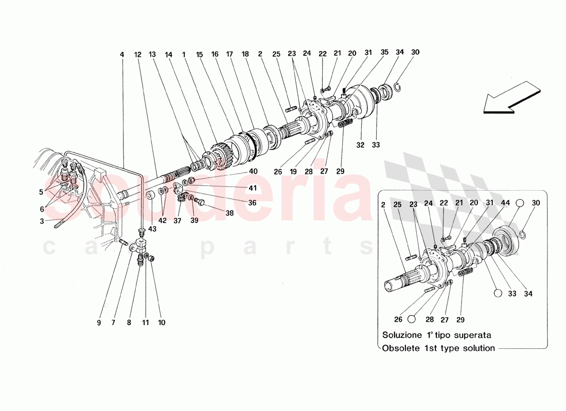 Clutch - Controls of Ferrari Ferrari 348 TS (1993)