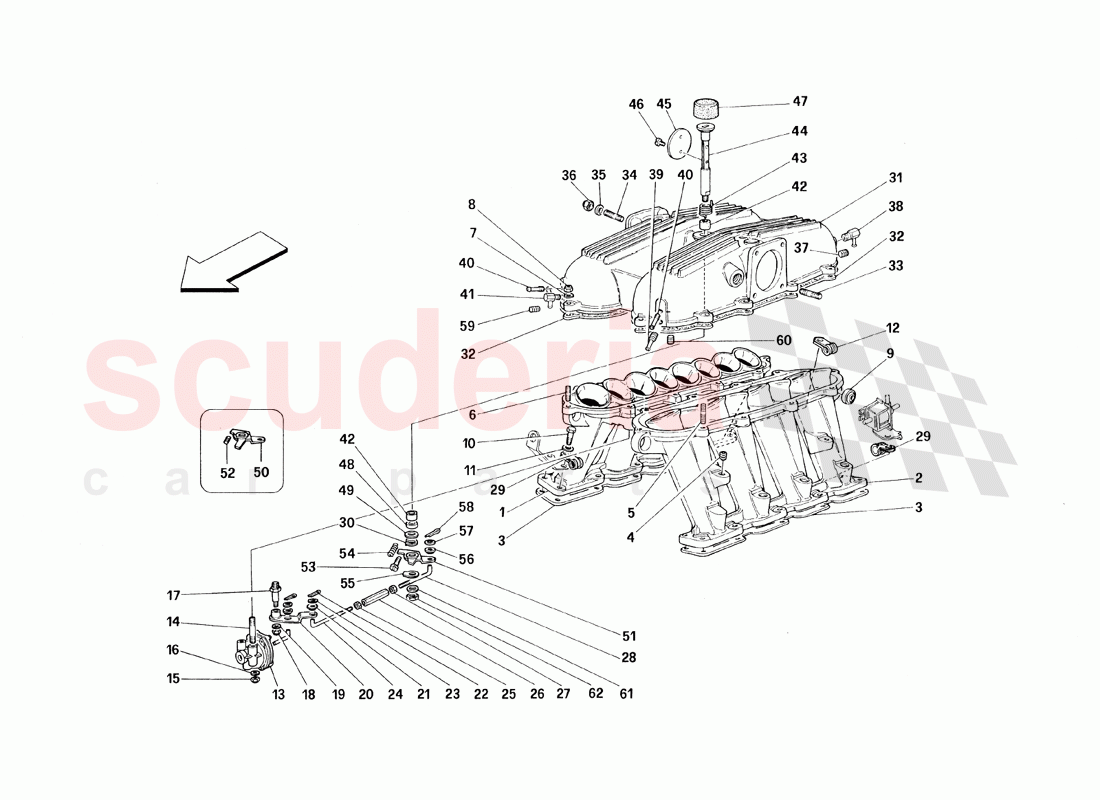 Manifolds and Covers - Motronic 2.7 of Ferrari Ferrari 348 TB (1993)