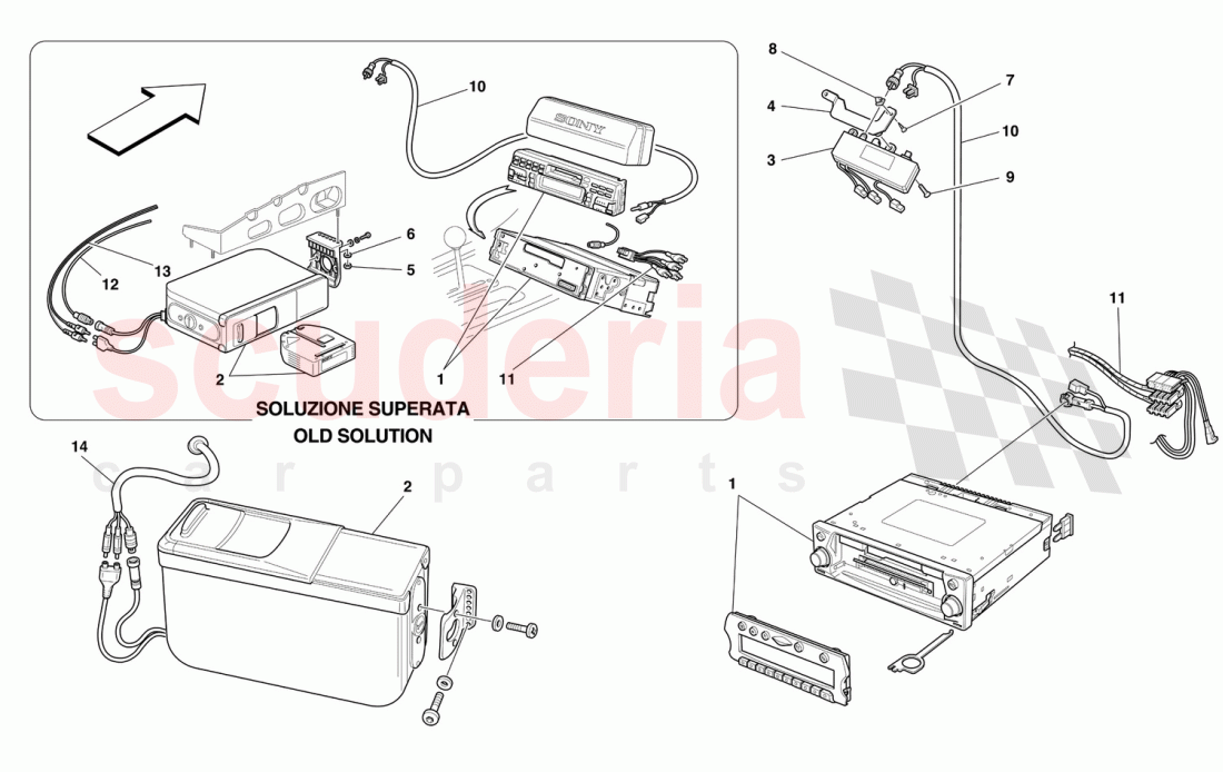 STEREO EQUIPMENT of Ferrari Ferrari 550 Maranello (2011-2012)