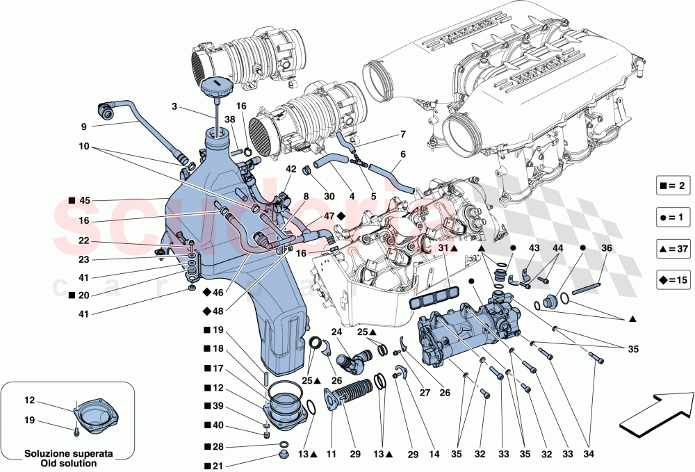 LUBRICATION SYSTEM: TANK, PUMP AND FILTER of Ferrari Ferrari 458 Italia