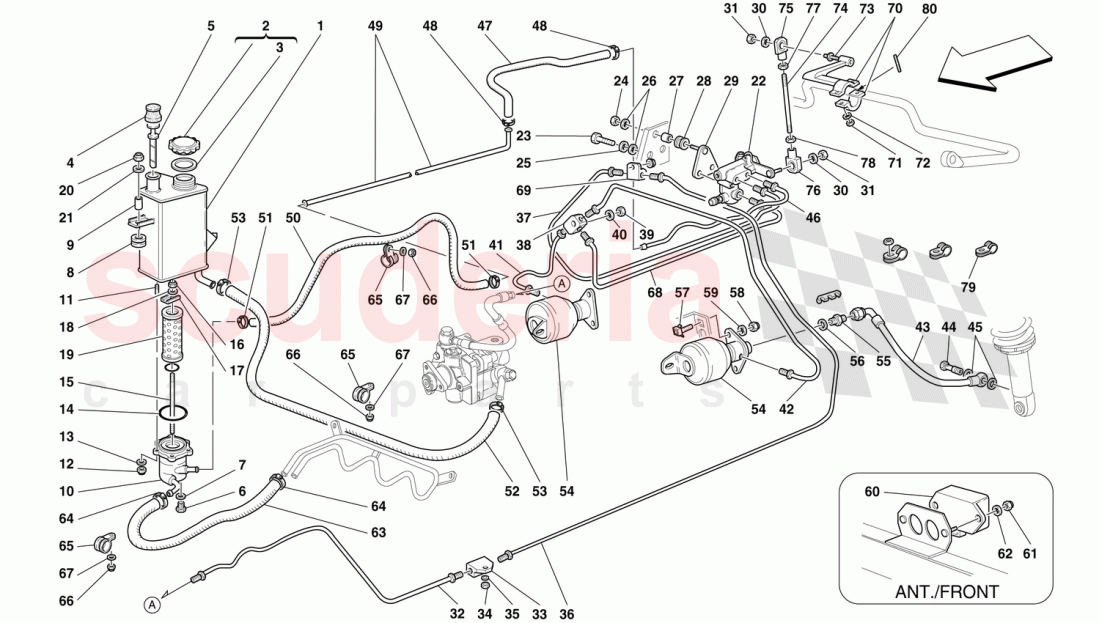 SELF-LEVELLING SUSPENSION SYSTEM -Valid for 456 GTA- of Ferrari Ferrari 456 GT/GTA