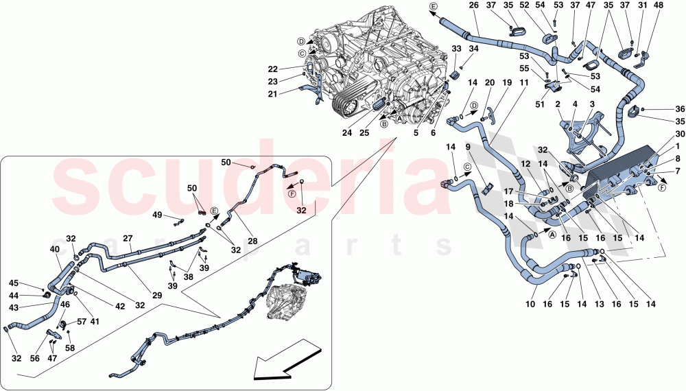 GEARBOX OIL LUBRICATION AND COOLING SYSTEM of Ferrari Ferrari 812 Superfast/GTS