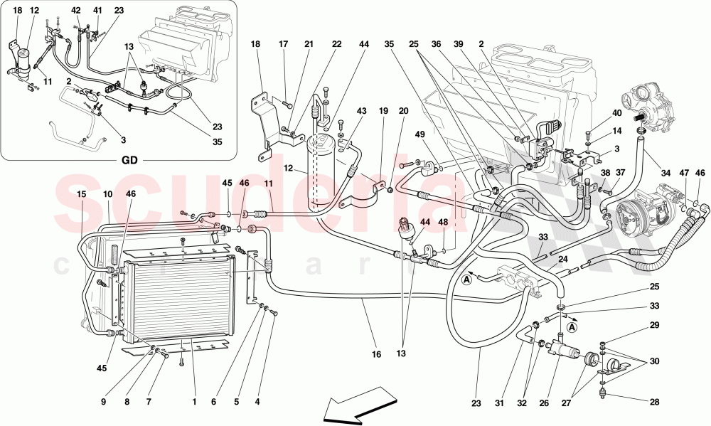 AC SYSTEM of Ferrari Ferrari 430 Scuderia Spider 16M