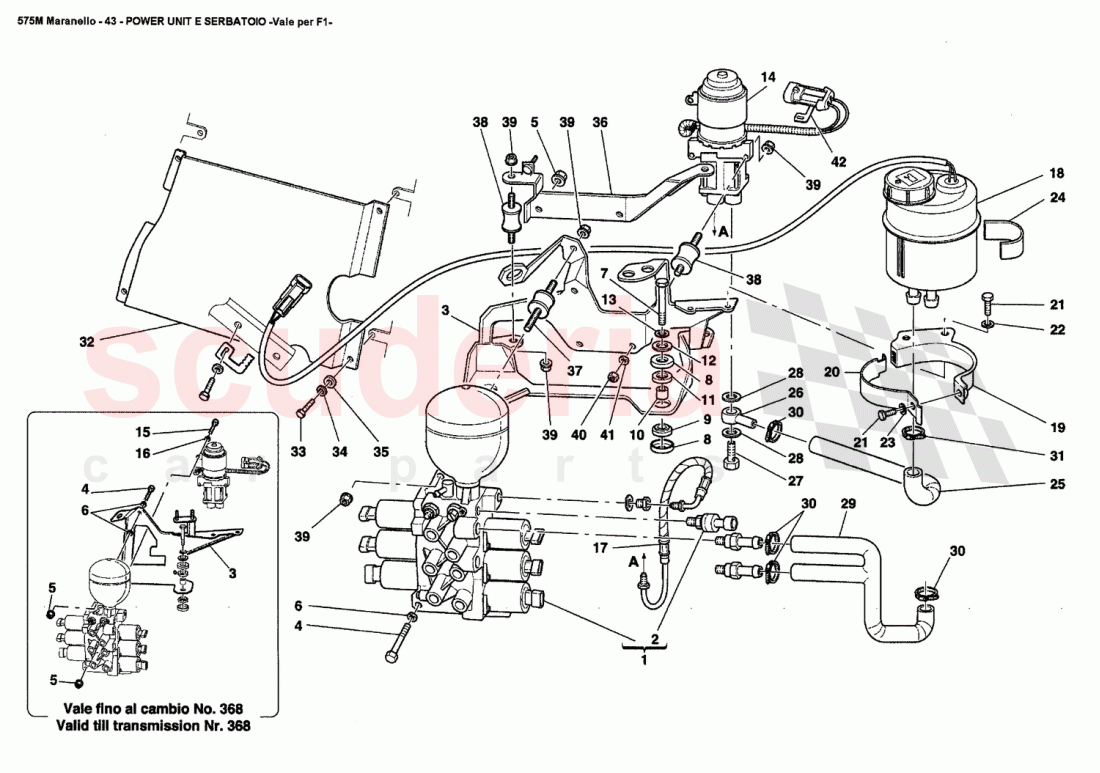 POWER UNIT AND TANK -Valid for F1- of Ferrari Ferrari 575M Maranello