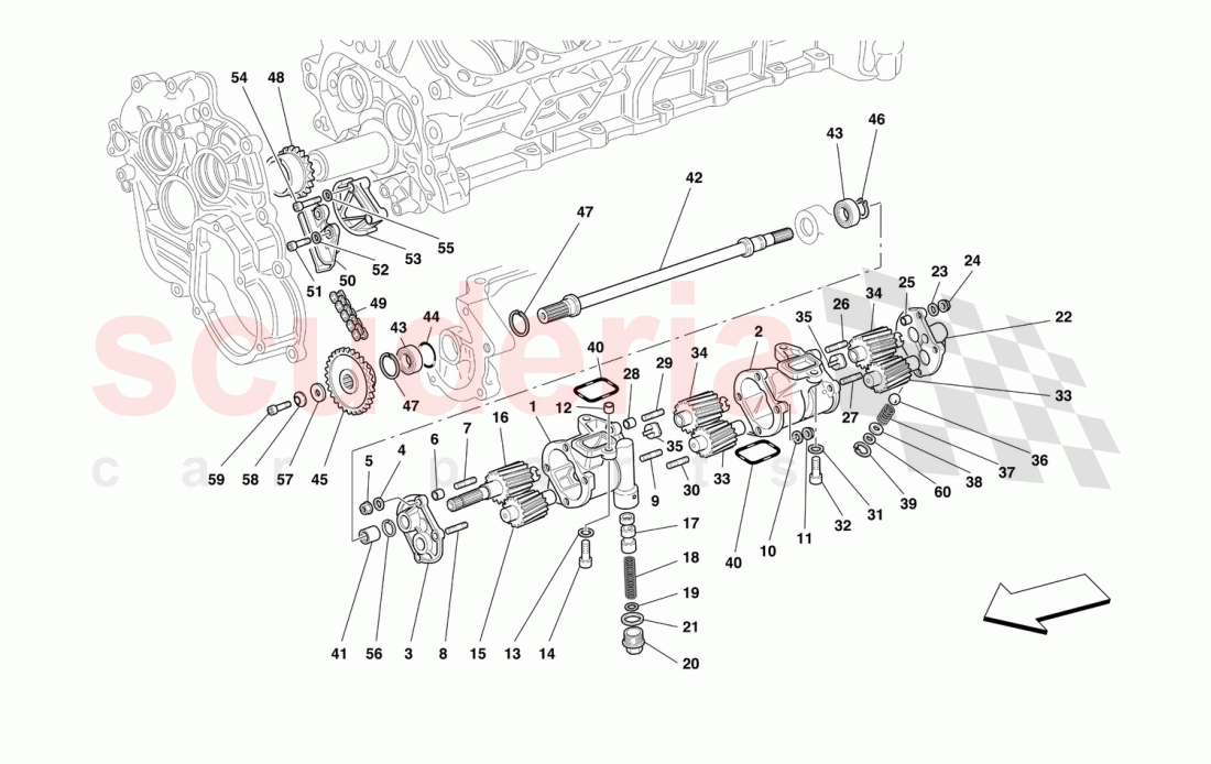 LUBRICATION - OIL PUMPS of Ferrari Ferrari 550 Maranello (2011-2012)