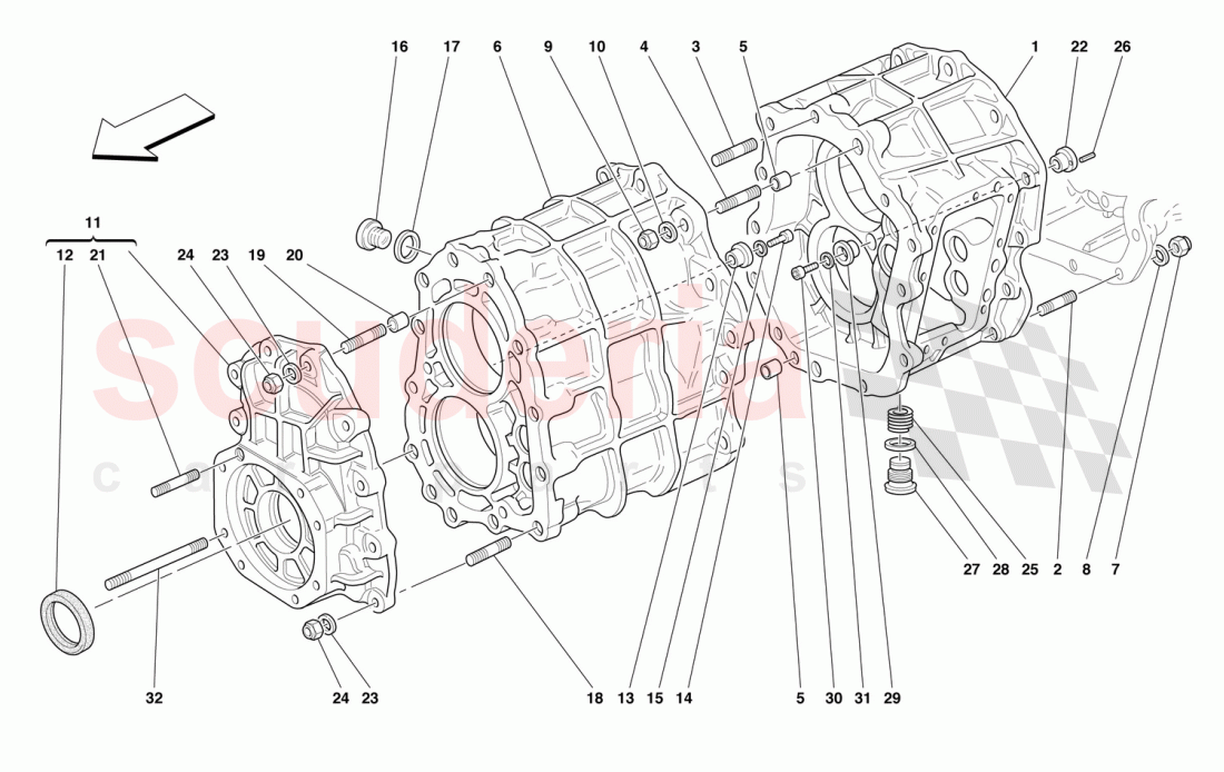 GEARBOX of Ferrari Ferrari 550 Maranello (2011-2012)
