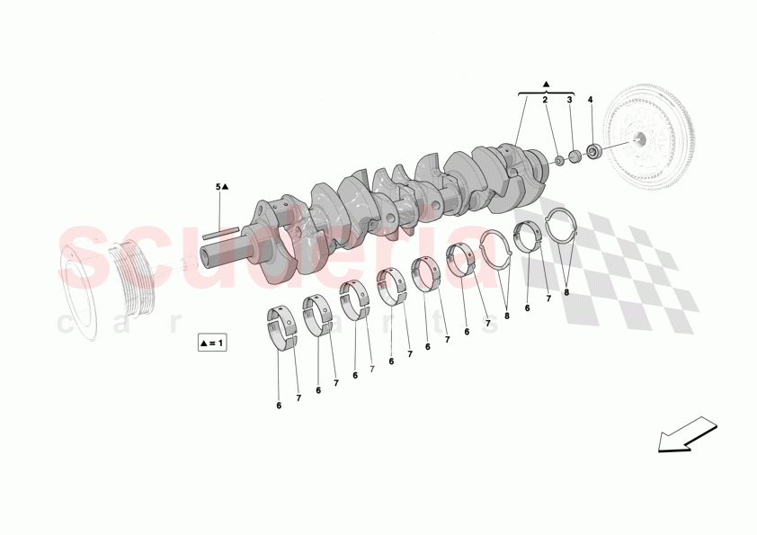 CRANKSHAFT of Ferrari Ferrari 12Cilindri