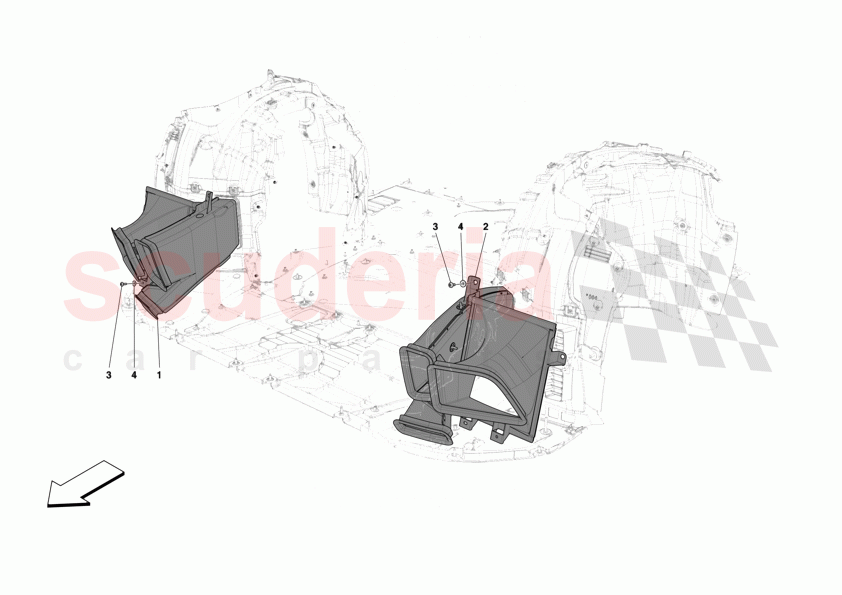 FRONT AIR INTAKES of Ferrari Ferrari 12Cilindri