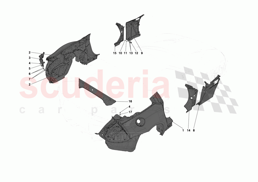 LATERAL OUTER BODYSHELL of Ferrari Ferrari 12Cilindri Spider