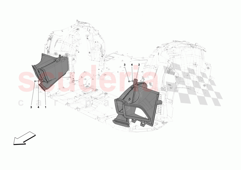 FRONT AIR INTAKES of Ferrari Ferrari 12Cilindri Spider
