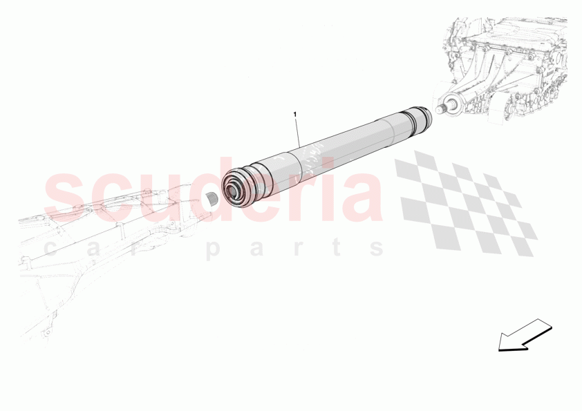 TRANSMISSION SHAFT of Ferrari Ferrari 12Cilindri