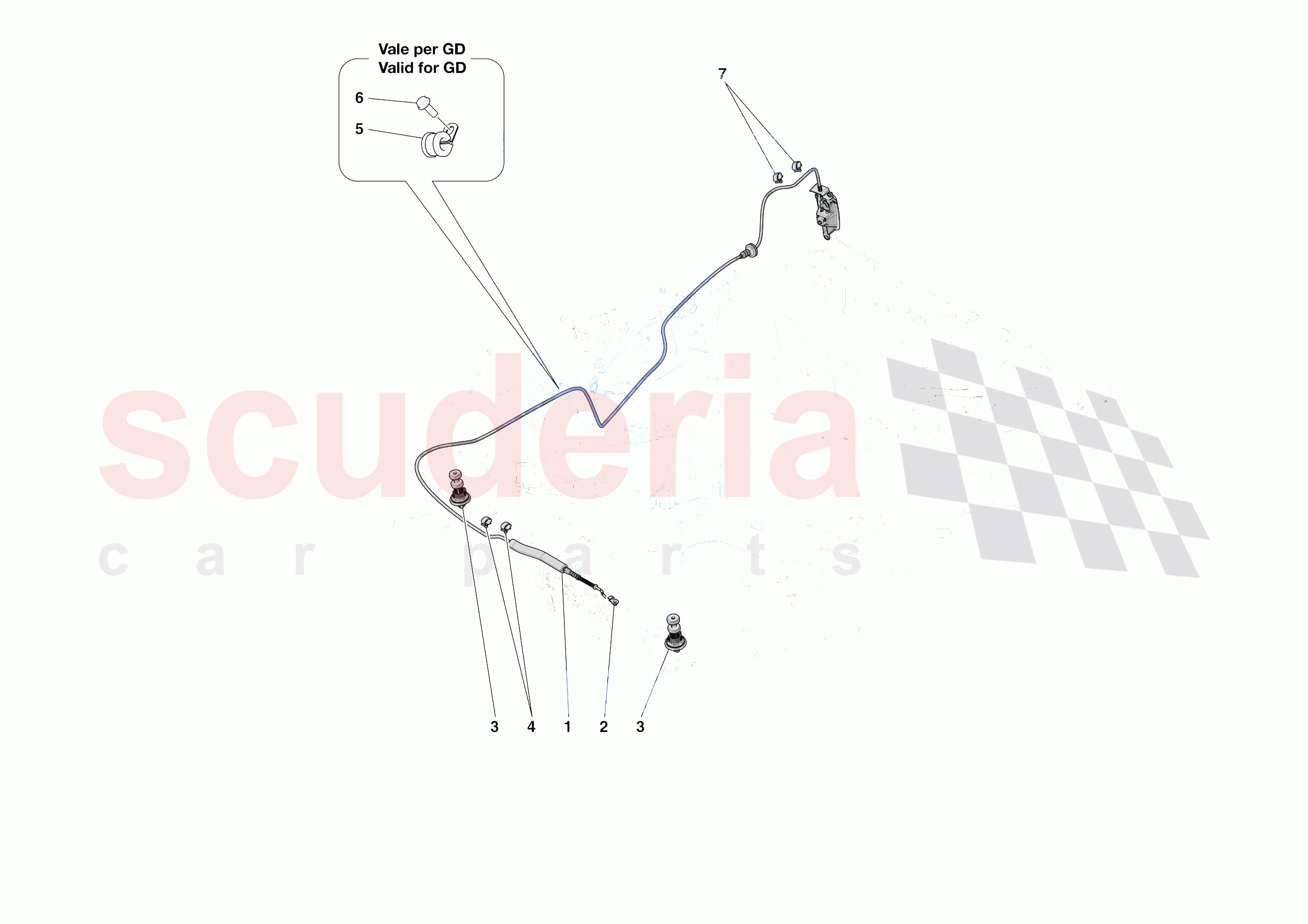 REAR LID OPENING MECHANISM of Ferrari Ferrari 296 GTB Europe