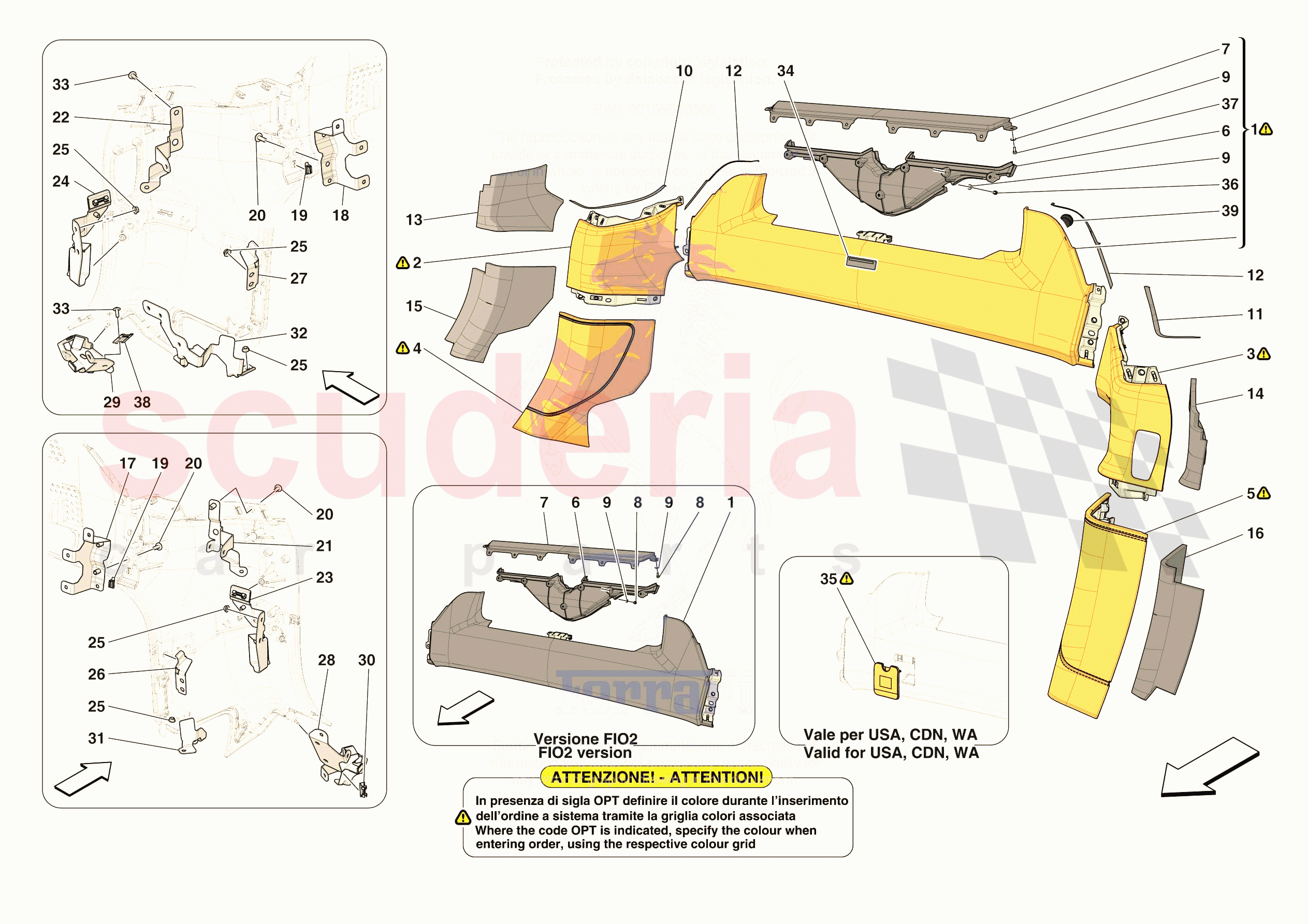 OTHER INTERIOR TRIM ELEMENTS of Ferrari Ferrari 296 GTB Europe RH