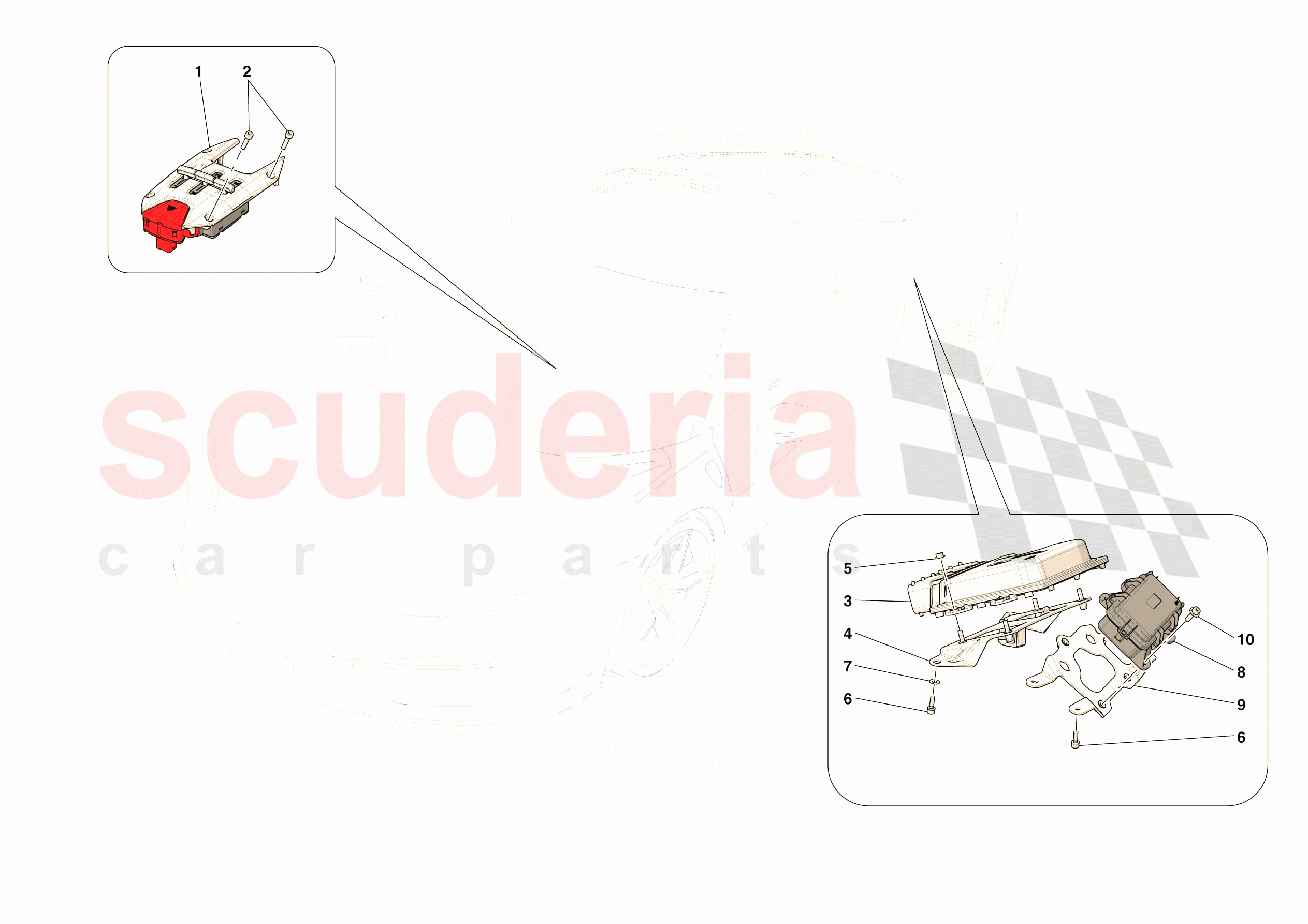 DCT GEARBOX SYSTEM of Ferrari Ferrari 296 GTB Europe RH