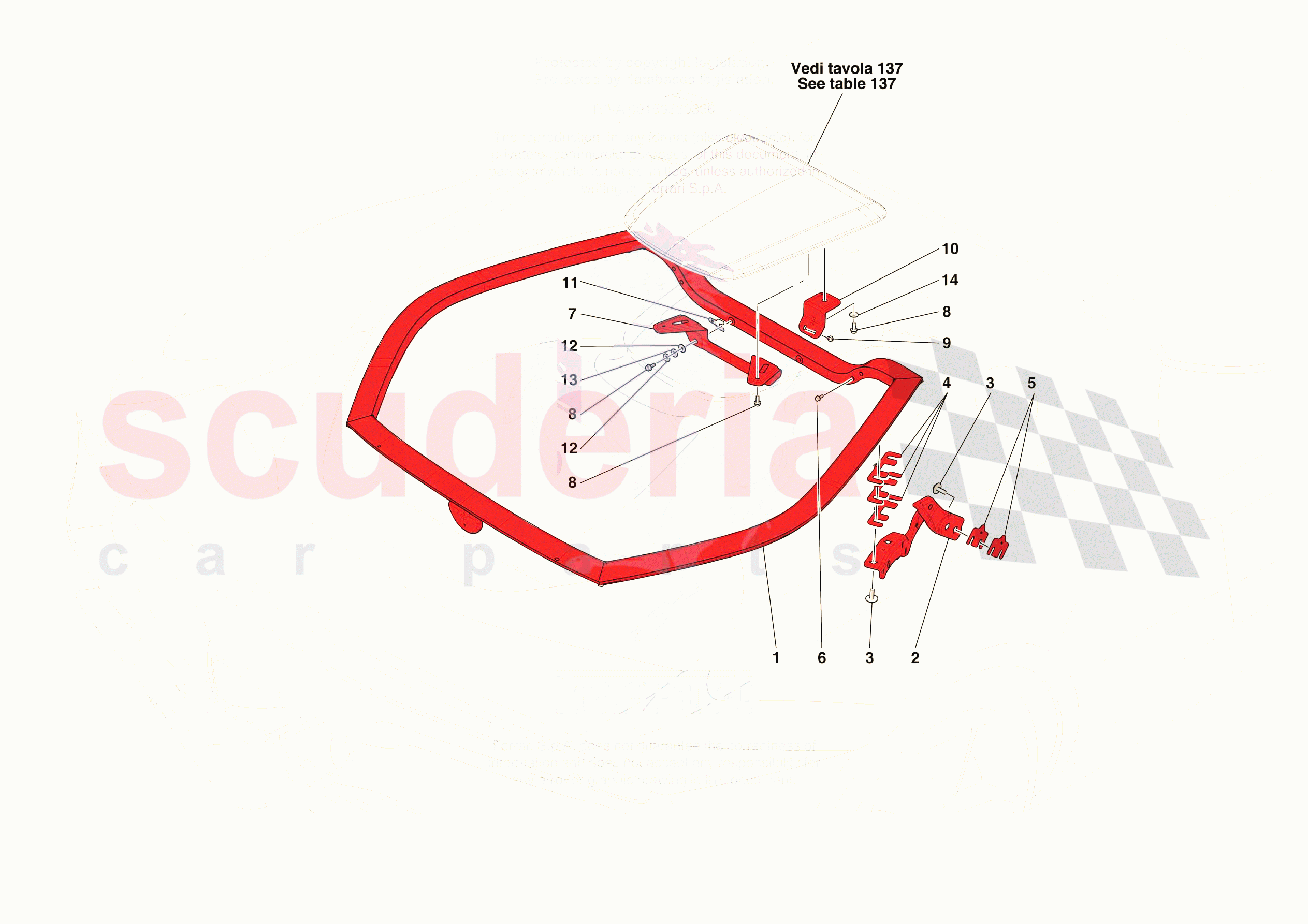 REAR LID SUBSTRUCTURE of Ferrari Ferrari 296 GTB USA
