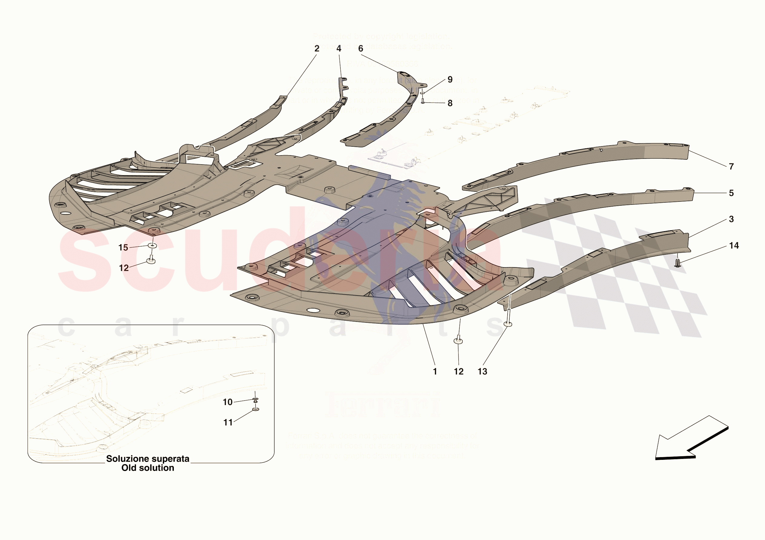 FRONT SHIELDS of Ferrari Ferrari 296 GTB USA