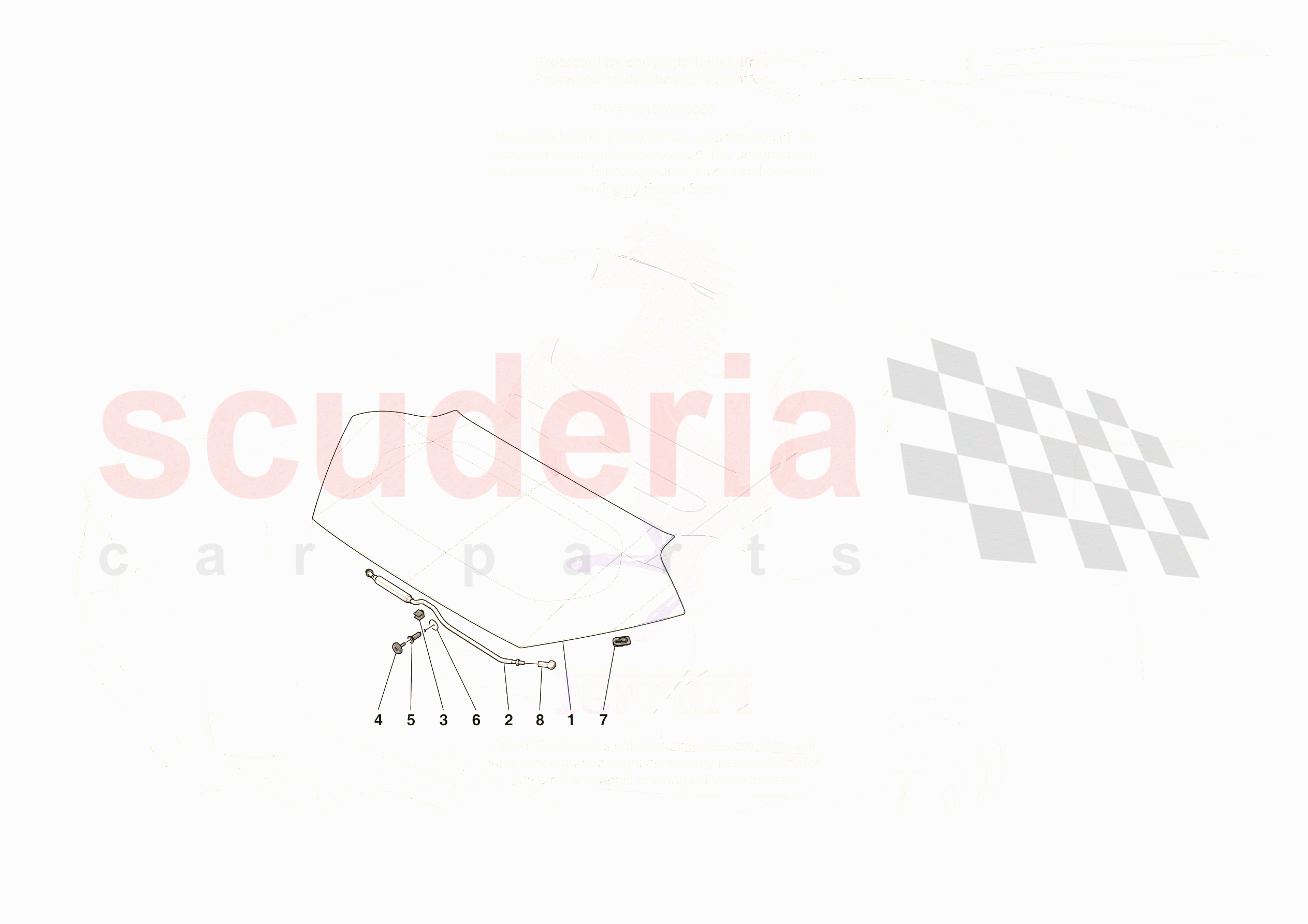 REAR LID TRIM of Ferrari Ferrari 296 GTS Europe