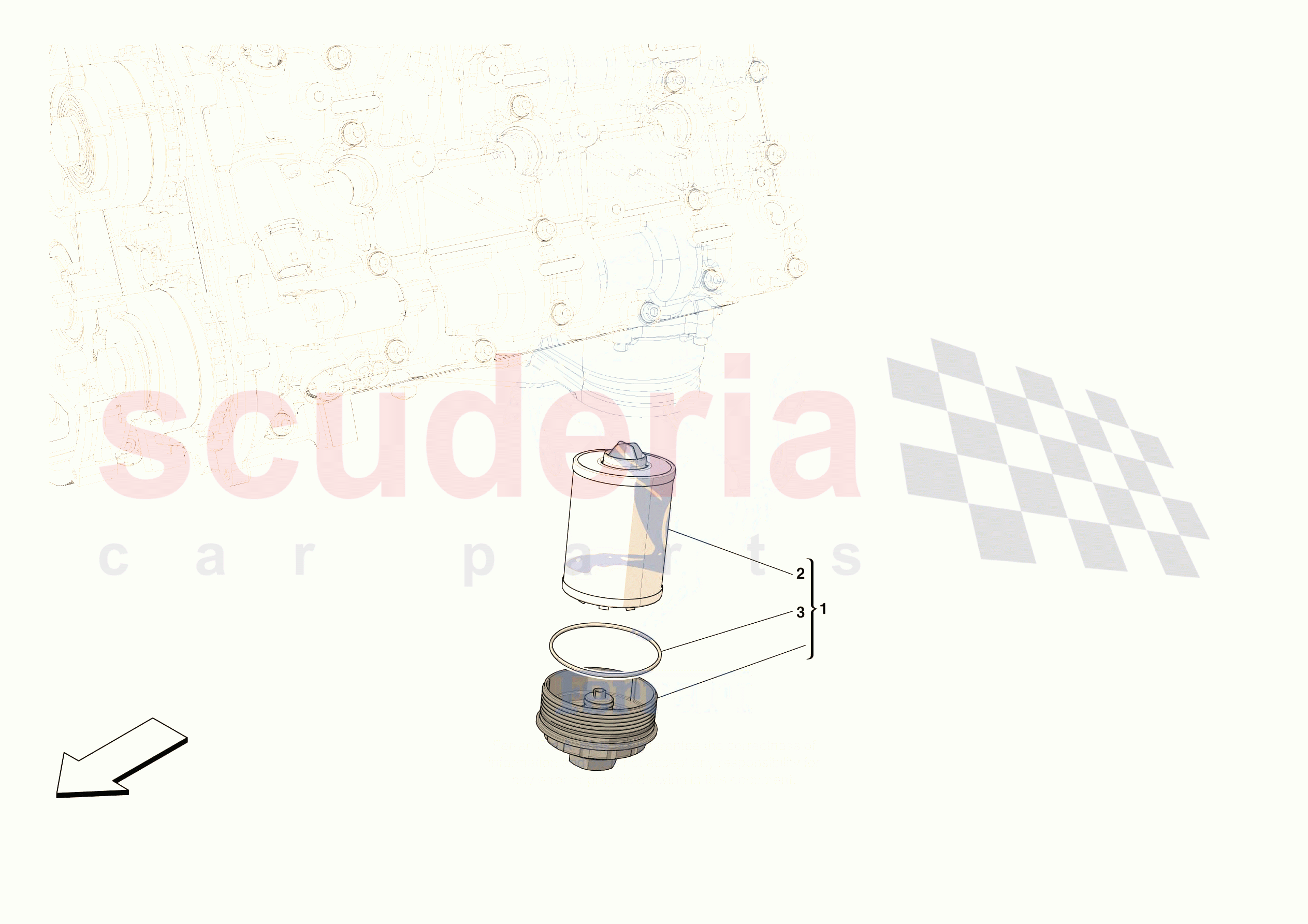 LUBRICATION FILTERS of Ferrari Ferrari 296 GTS Europe RH