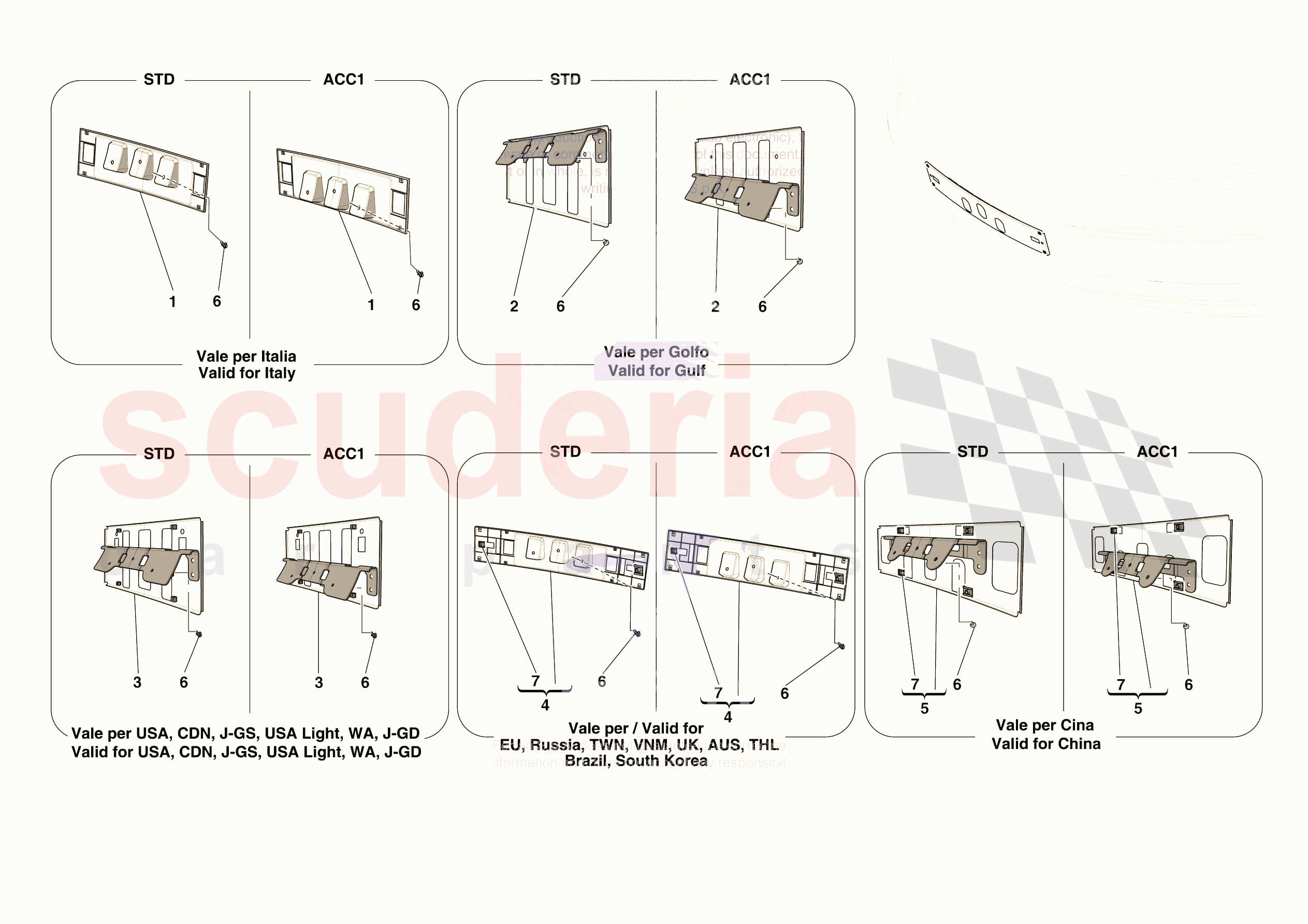 INSTALLING FRONT LICENSE PLATE of Ferrari Ferrari 296 GTS USA