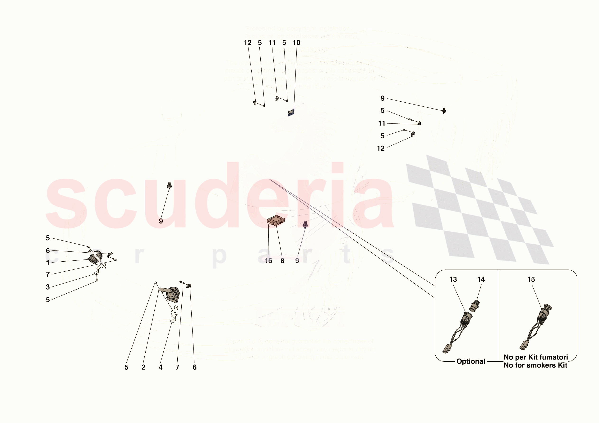 OTHER ELECTRICAL DEVICES of Ferrari Ferrari 296 GTS USA