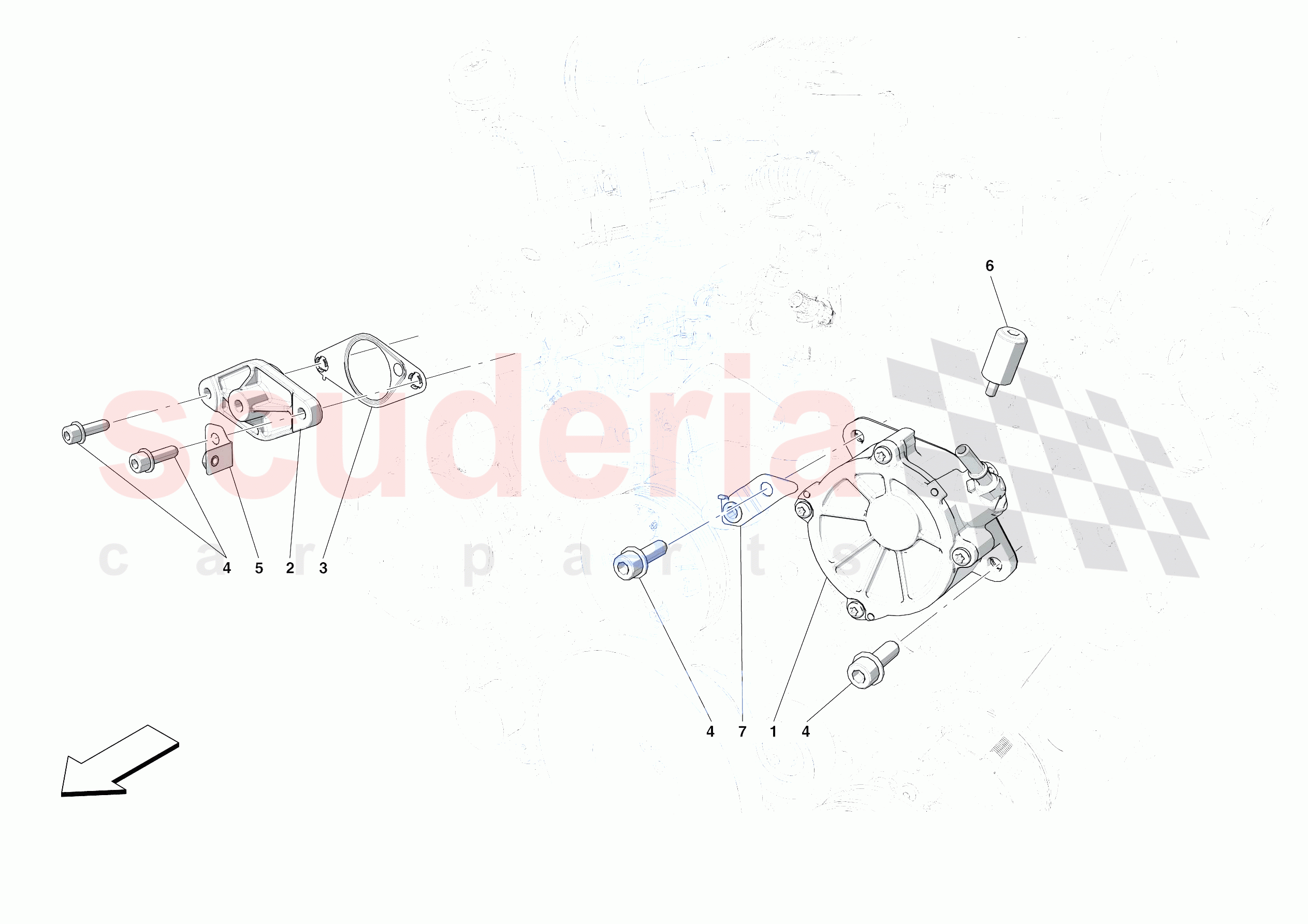 VACUUM PUMP of Ferrari Ferrari 488 Pista Spider Europe RH