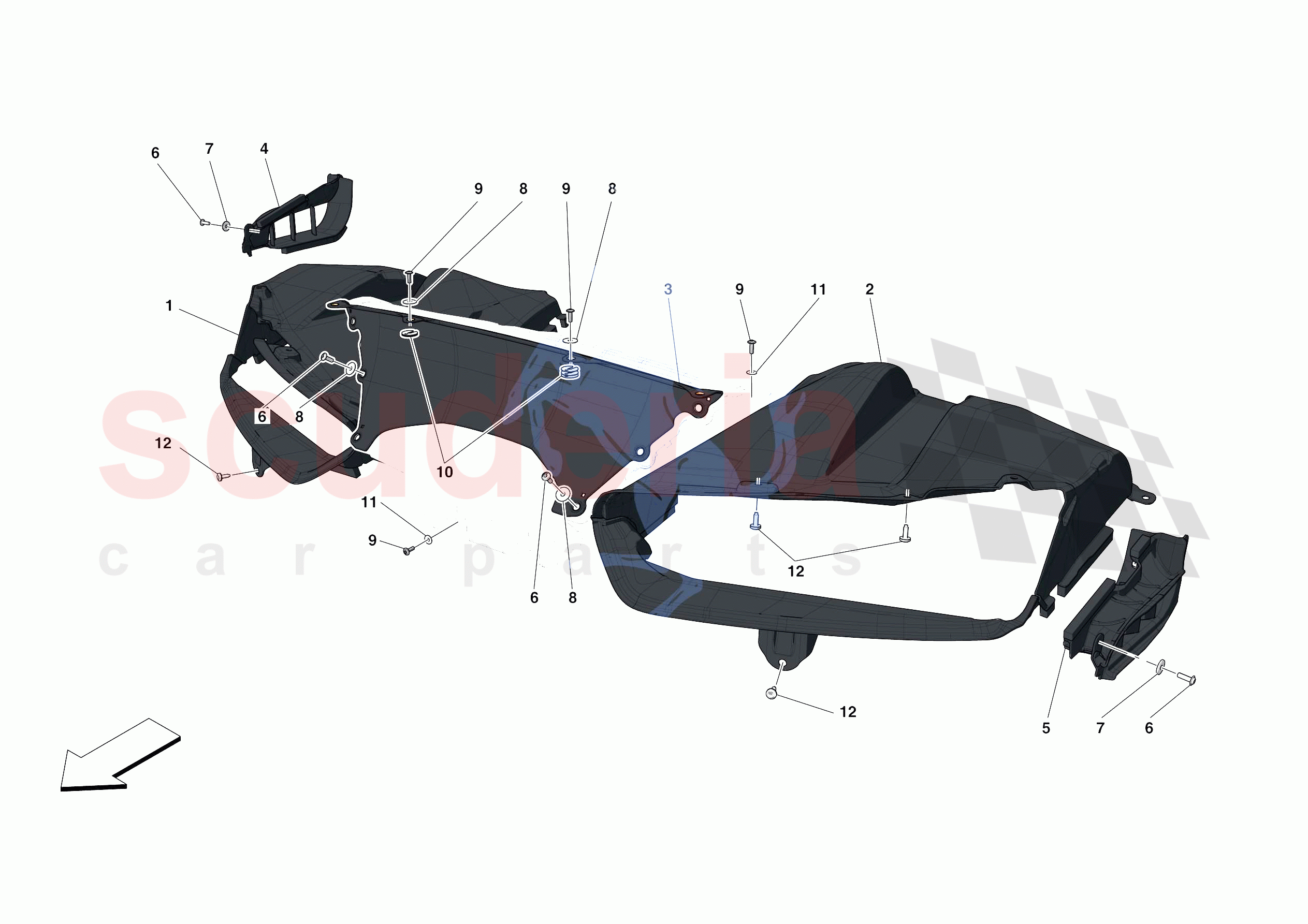 FRONT AIR INTAKES of Ferrari Ferrari 488 Pista Spider Europe RH