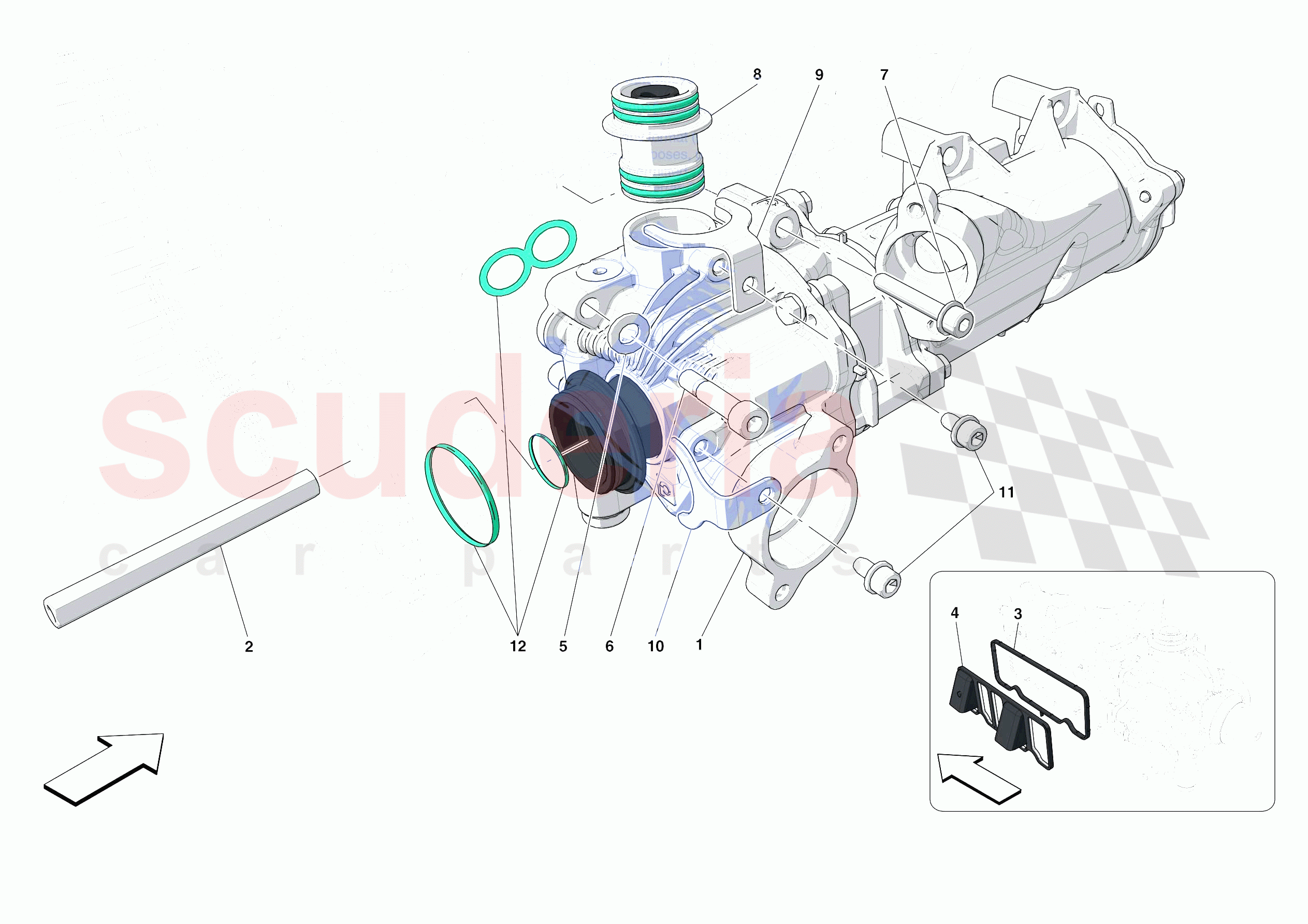 ENGINE OIL PUMP of Ferrari Ferrari 488 Pista Spider USA