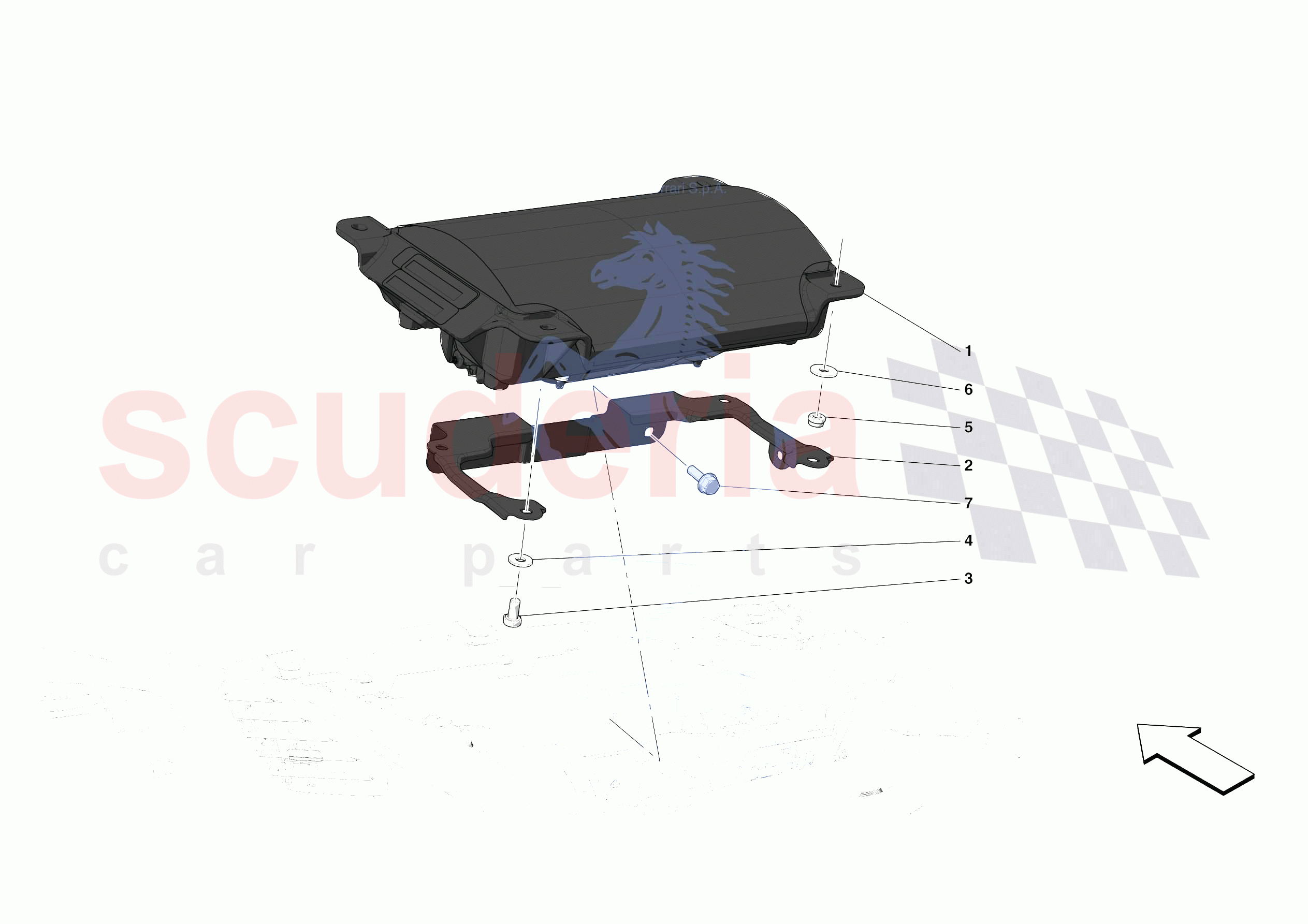 DASHBOARD - PASSENGER AIRBAG of Ferrari Ferrari 488 Pista Spider USA