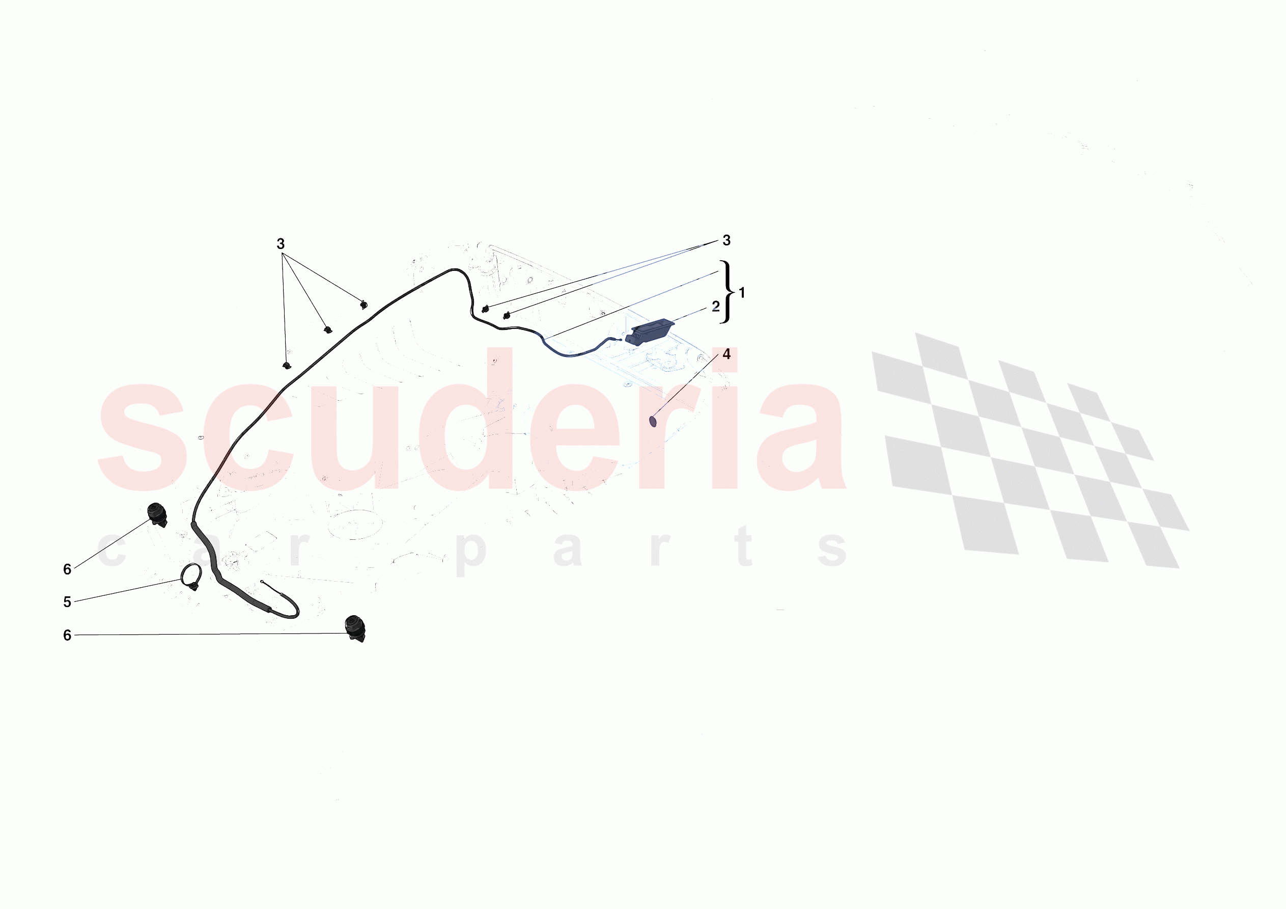 REAR LID OPENING MECHANISM of Ferrari Ferrari 488 Pista USA