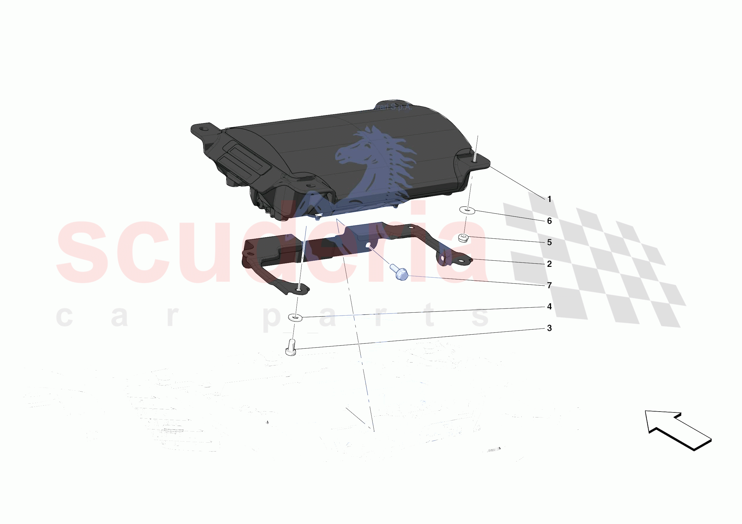 DASHBOARD - PASSENGER AIRBAG of Ferrari Ferrari 488 Pista USA