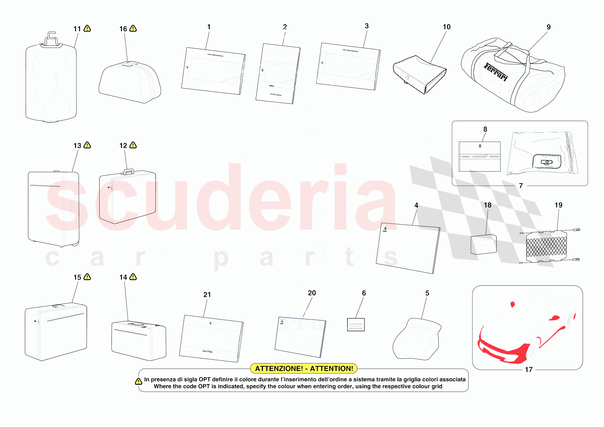 OTHER ACCESSORIES of Ferrari Ferrari 812 Competizione A Europe RH
