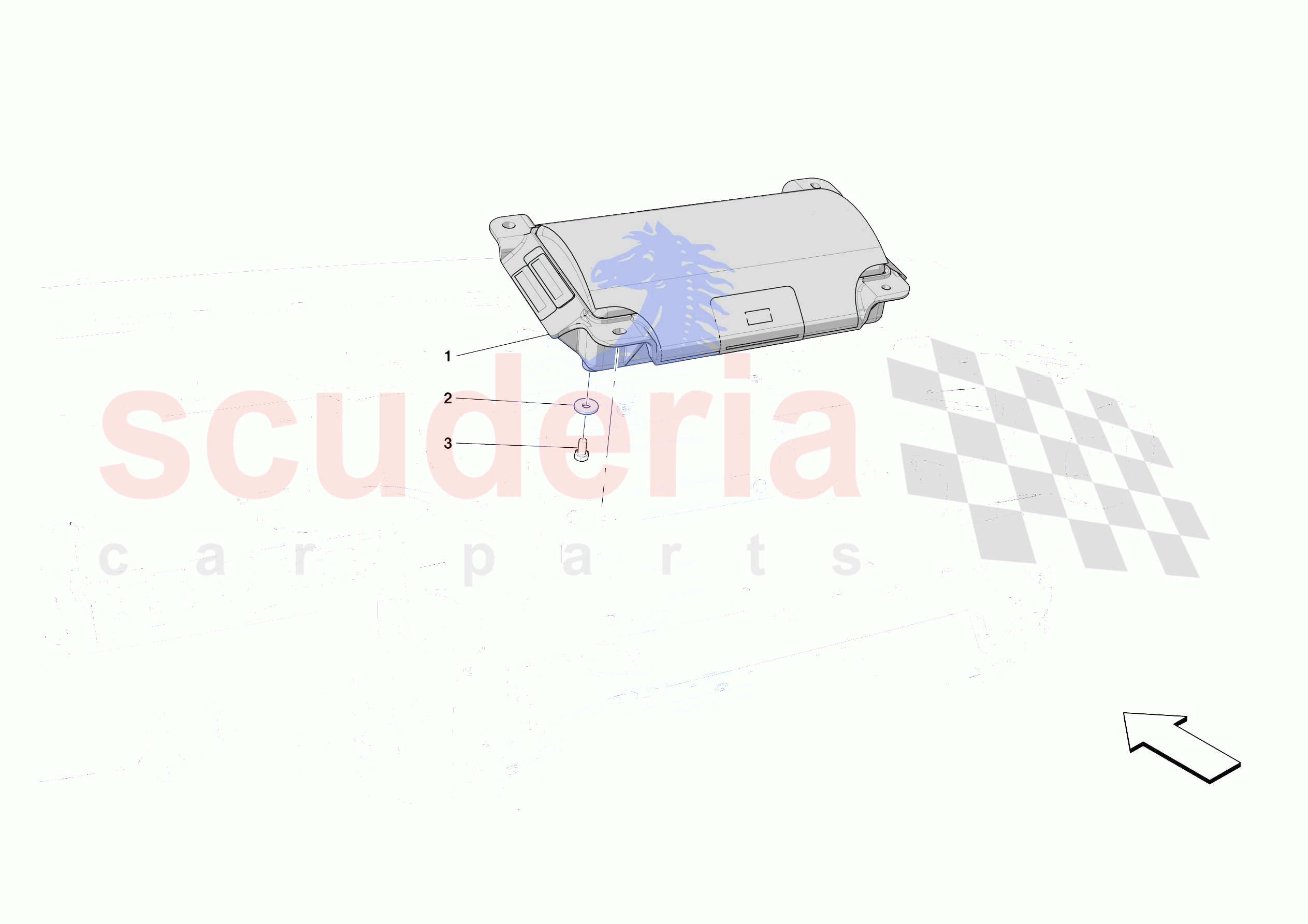 DASHBOARD - PASSENGER AIRBAG of Ferrari Ferrari 812 Competizione A Europe RH