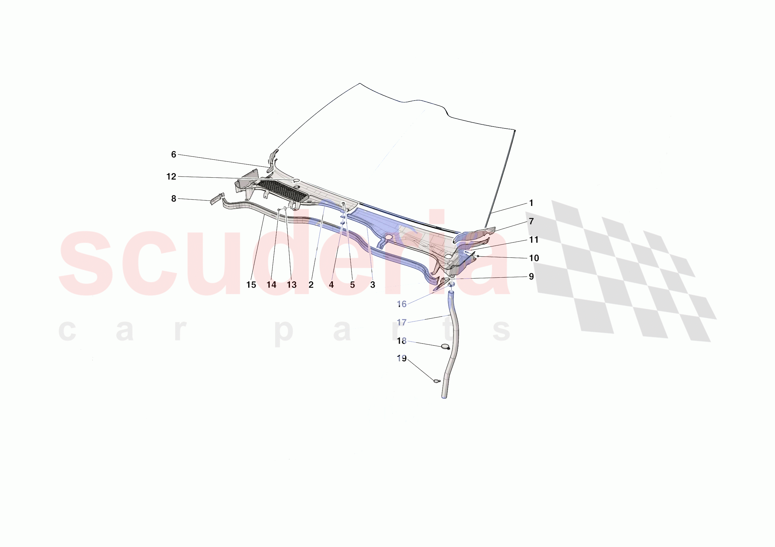 WINDSCREEN of Ferrari Ferrari 812 Competizione A USA