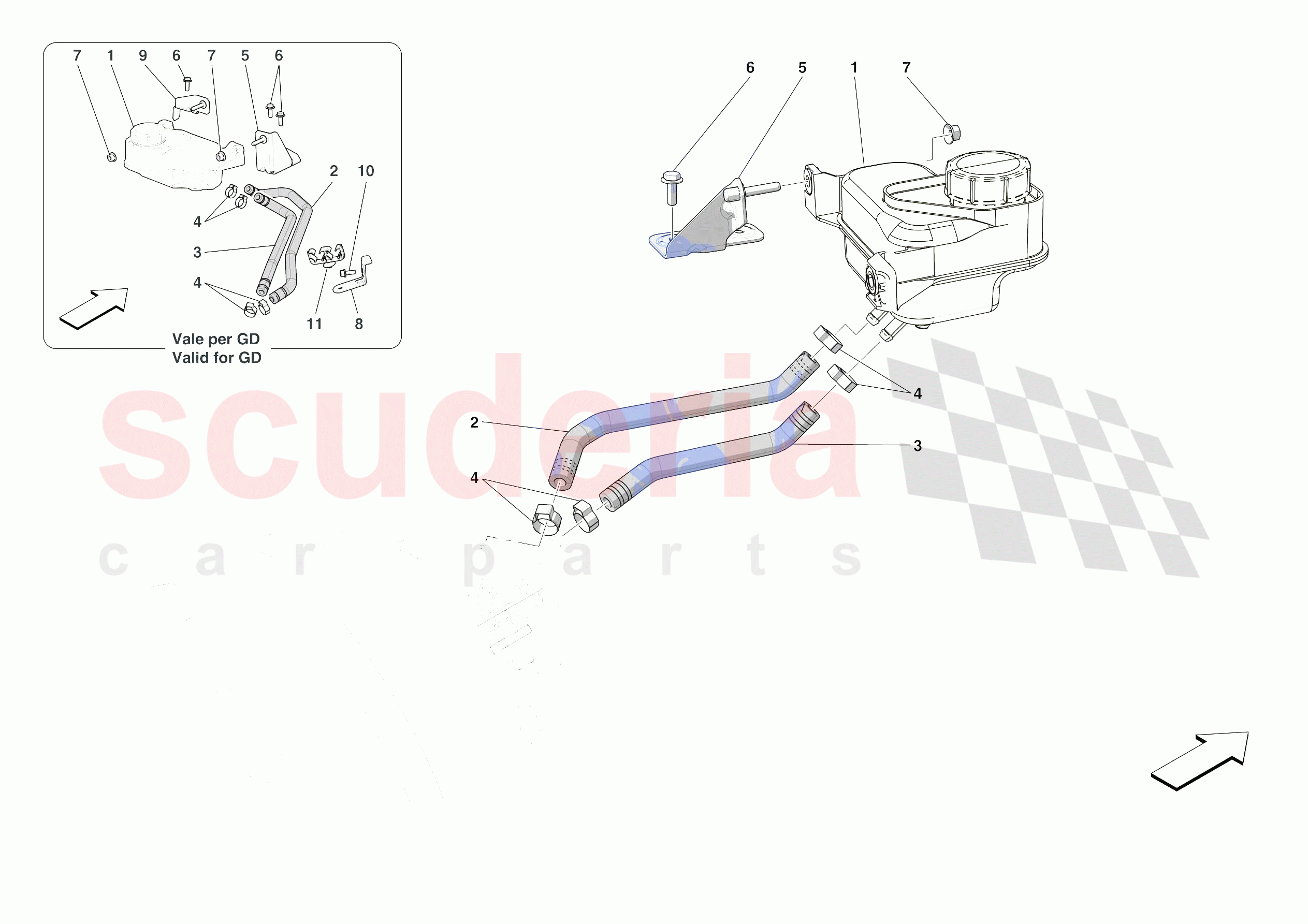 BRAKE MASTER CYLINDER RESERVOIR of Ferrari Ferrari 812 Competizione Europe